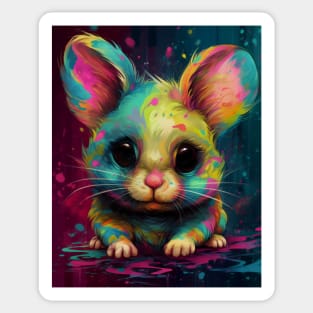 Cute little beautiful chinchilla. Sticker